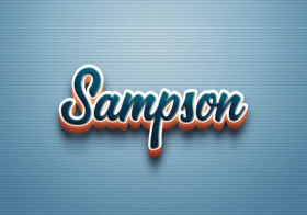 Cursive Name DP: Sampson