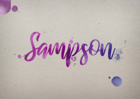 Sampson Watercolor Name DP
