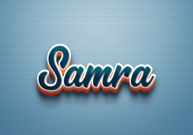Cursive Name DP: Samra