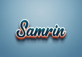 Cursive Name DP: Samrin
