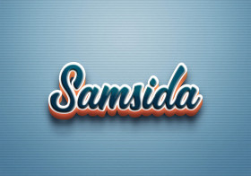 Cursive Name DP: Samsida