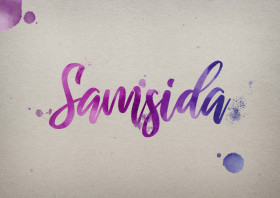 Samsida Watercolor Name DP