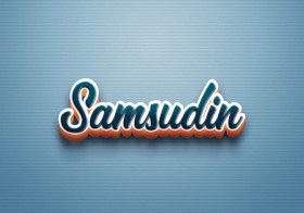 Cursive Name DP: Samsudin