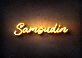 Glow Name Profile Picture for Samsudin