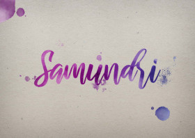 Samundri Watercolor Name DP