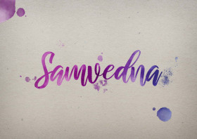 Samvedna Watercolor Name DP