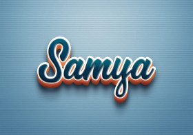 Cursive Name DP: Samya