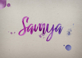 Samya Watercolor Name DP