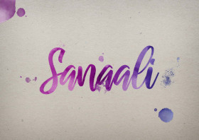 Sanaali Watercolor Name DP