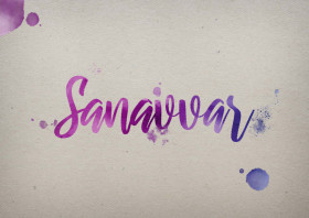 Sanavvar Watercolor Name DP