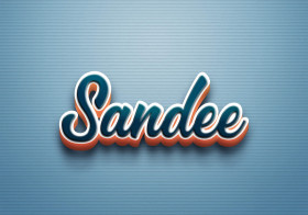 Cursive Name DP: Sandee[