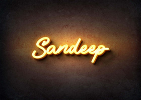 Glow Name Profile Picture for Sandeep