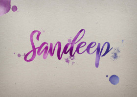 Sandeep Watercolor Name DP