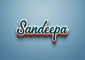 Cursive Name DP: Sandeepa