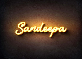 Glow Name Profile Picture for Sandeepa