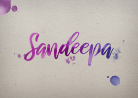 Sandeepa Watercolor Name DP