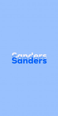 Name DP: Sanders