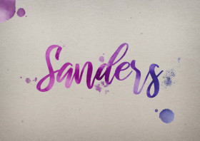 Sanders Watercolor Name DP