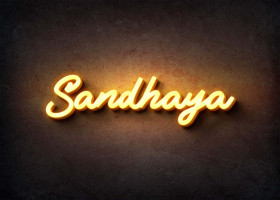 Glow Name Profile Picture for Sandhaya