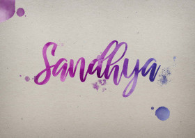 Sandhya Watercolor Name DP