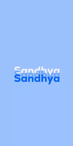 Name DP: Sandhya