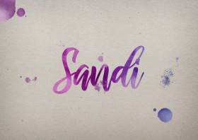 Sandi Watercolor Name DP