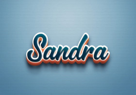 Cursive Name DP: Sandra