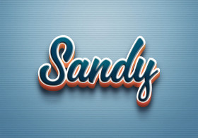 Cursive Name DP: Sandy