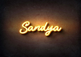 Glow Name Profile Picture for Sandya