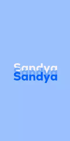 Name DP: Sandya