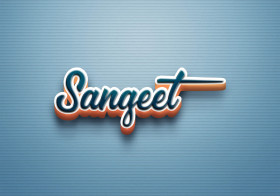 Cursive Name DP: Sangeet