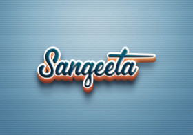 Cursive Name DP: Sangeeta