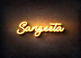 Glow Name Profile Picture for Sangeeta