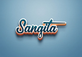Cursive Name DP: Sangita
