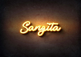 Glow Name Profile Picture for Sangita