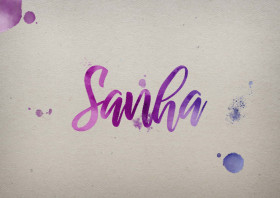 Sanha Watercolor Name DP
