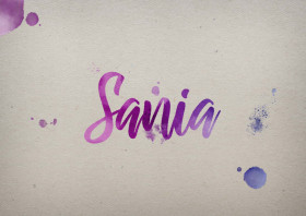 Sania Watercolor Name DP