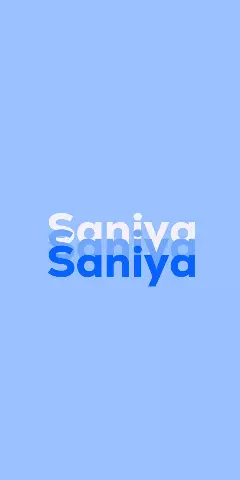Name DP: Saniya