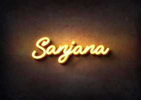 Glow Name Profile Picture for Sanjana