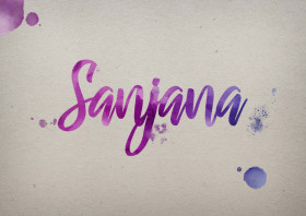 Sanjana Watercolor Name DP