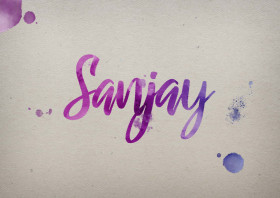 Sanjay Watercolor Name DP
