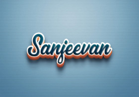 Cursive Name DP: Sanjeevan
