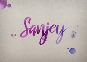 Sanjey Watercolor Name DP