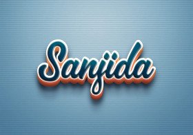 Cursive Name DP: Sanjida