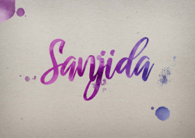 Sanjida Watercolor Name DP