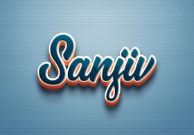 Cursive Name DP: Sanjiv