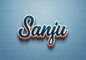Cursive Name DP: Sanju