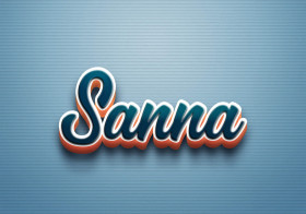 Cursive Name DP: Sanna
