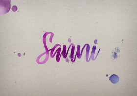 Sanni Watercolor Name DP