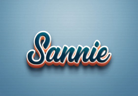 Cursive Name DP: Sannie